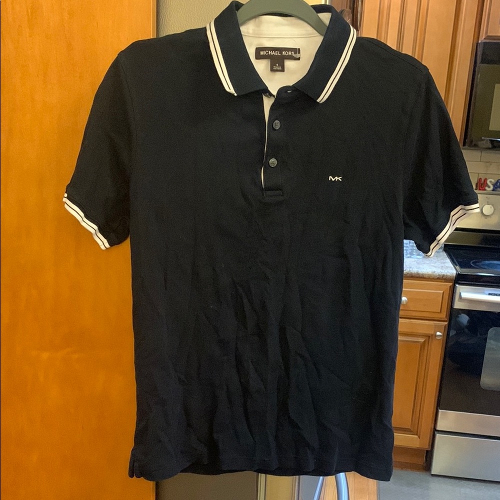 Michael Kors Black Polo Shirt Classic Fit